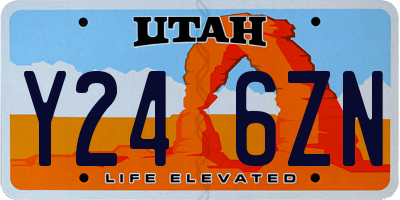 UT license plate Y246ZN