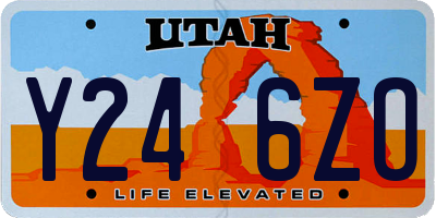 UT license plate Y246ZO
