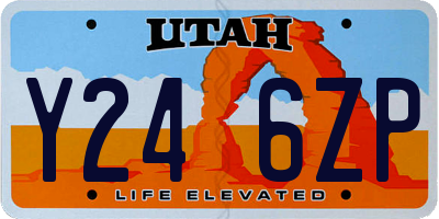 UT license plate Y246ZP