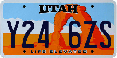 UT license plate Y246ZS