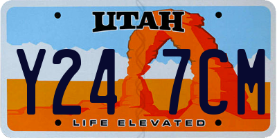 UT license plate Y247CM