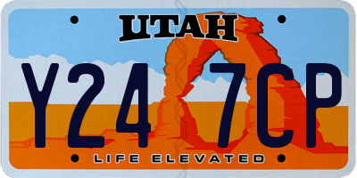UT license plate Y247CP