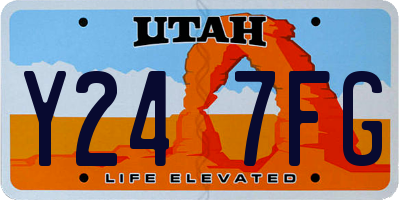 UT license plate Y247FG