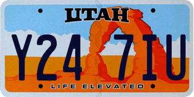 UT license plate Y247IU