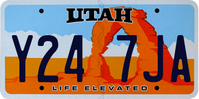 UT license plate Y247JA