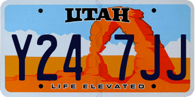 UT license plate Y247JJ