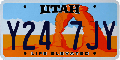 UT license plate Y247JY