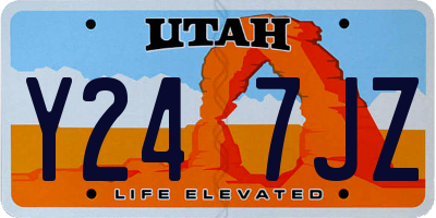 UT license plate Y247JZ
