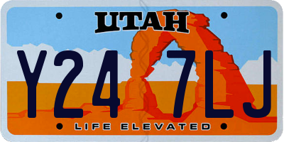 UT license plate Y247LJ