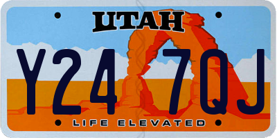 UT license plate Y247QJ