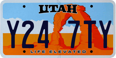 UT license plate Y247TY