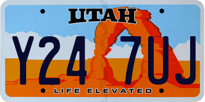 UT license plate Y247UJ