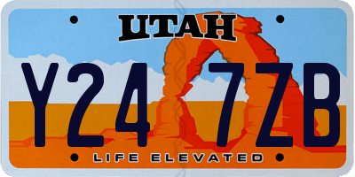 UT license plate Y247ZB