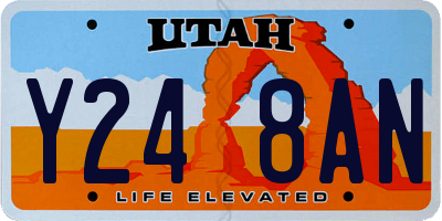 UT license plate Y248AN