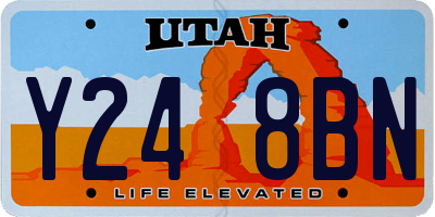 UT license plate Y248BN