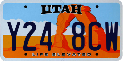 UT license plate Y248CW