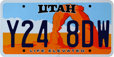 UT license plate Y248DW