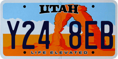 UT license plate Y248EB