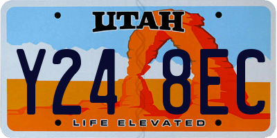 UT license plate Y248EC
