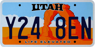 UT license plate Y248EN