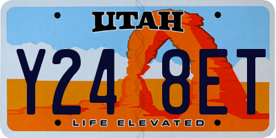 UT license plate Y248ET