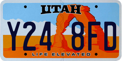 UT license plate Y248FD