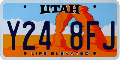 UT license plate Y248FJ