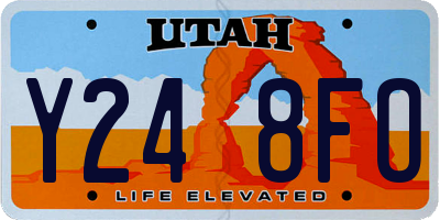 UT license plate Y248FO