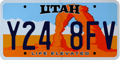UT license plate Y248FV