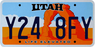 UT license plate Y248FY
