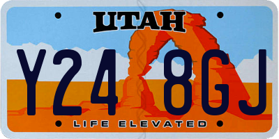 UT license plate Y248GJ