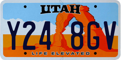 UT license plate Y248GV
