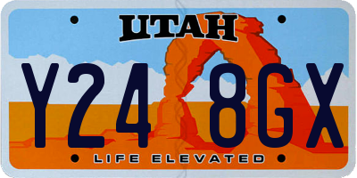 UT license plate Y248GX