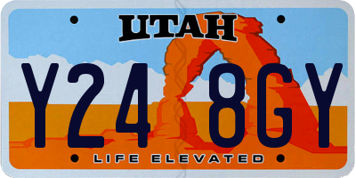 UT license plate Y248GY