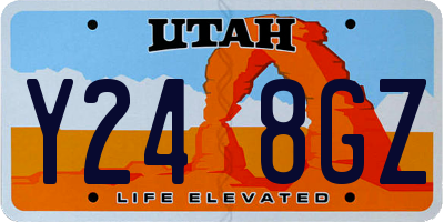 UT license plate Y248GZ