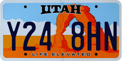 UT license plate Y248HN