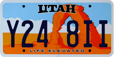 UT license plate Y248II