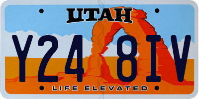 UT license plate Y248IV