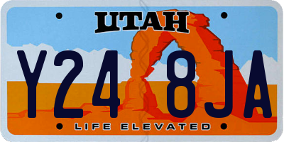 UT license plate Y248JA