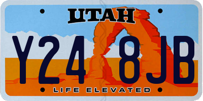 UT license plate Y248JB