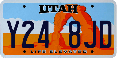 UT license plate Y248JD