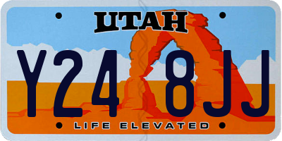 UT license plate Y248JJ