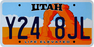 UT license plate Y248JL