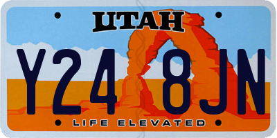 UT license plate Y248JN