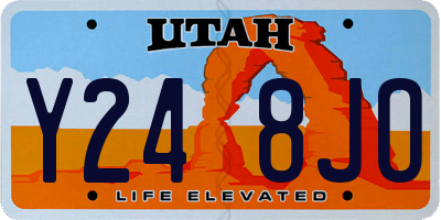 UT license plate Y248JO