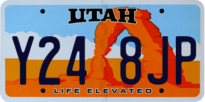 UT license plate Y248JP