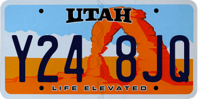 UT license plate Y248JQ