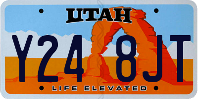UT license plate Y248JT