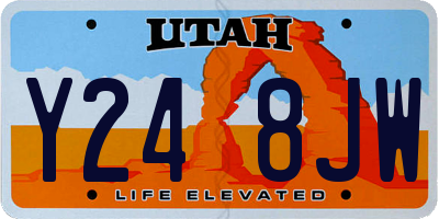 UT license plate Y248JW