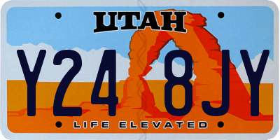 UT license plate Y248JY